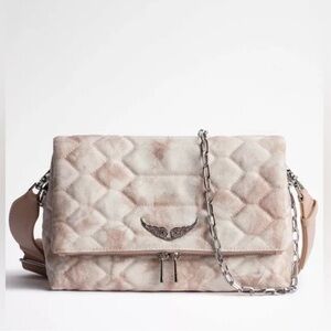 Elegant Beige Quilted Women's Bag